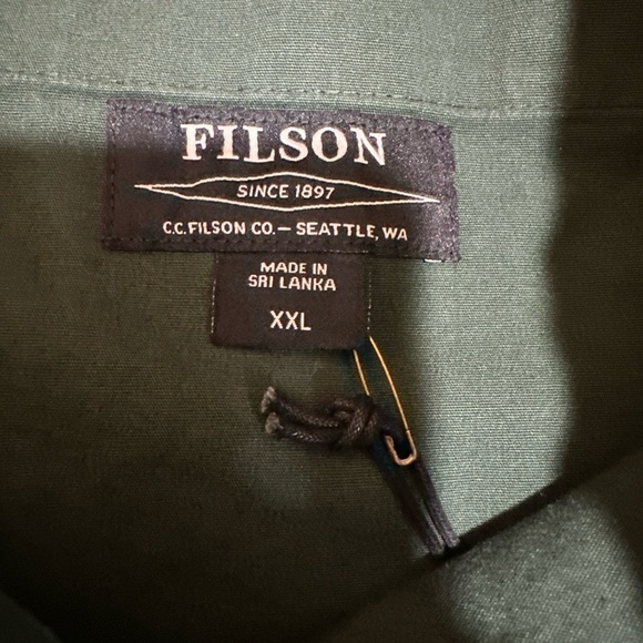 NEW Filson Men's Dry Falls Dark Moss Canvas Drawstring Shorts 7" Green XXL - Picture 5 of 8